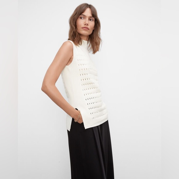 Club Monaco Open Stitch Sleeveless Tunic - Picture 3 of 9